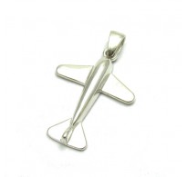 PE001156 Sterling silver pendant solid 925 Airplane